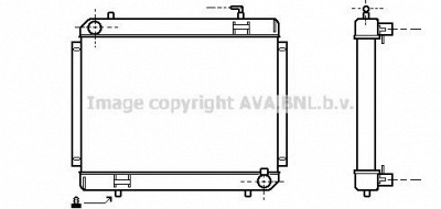 AVA QUALITY COOLING me2114 -  Радиатор, охлаждение двигателя